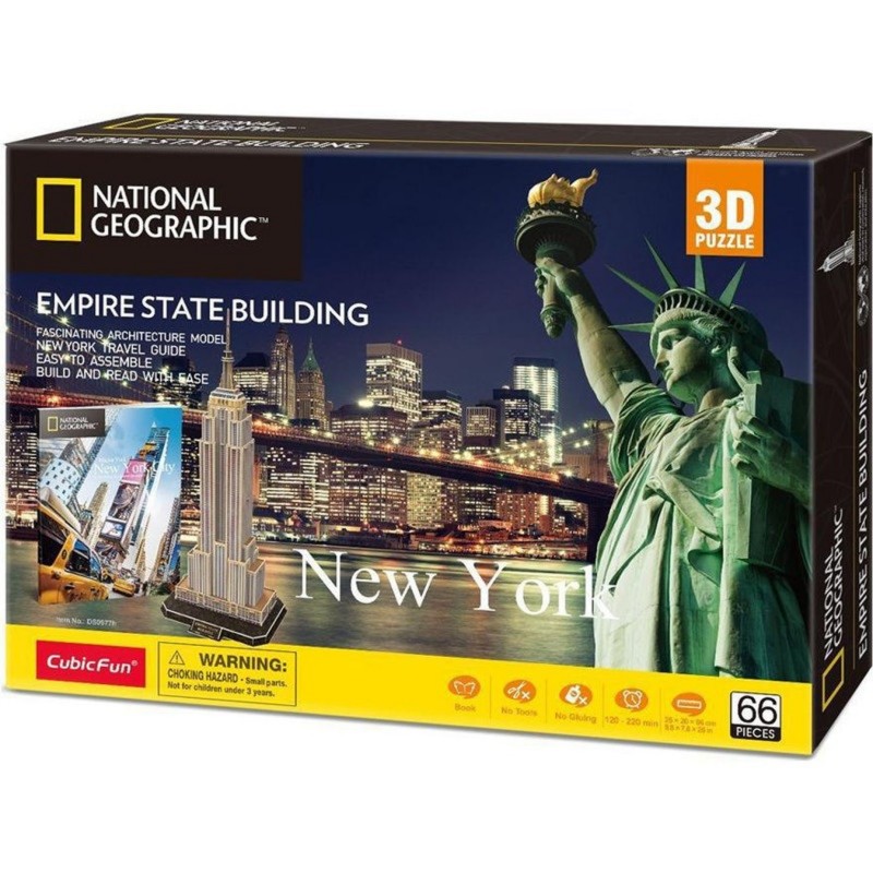 Puzzle Cubic fun National Geographic Empire State Building New York 66pcs